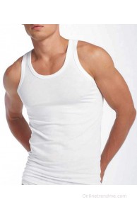 VIP White Pack of 5 Cotton Vests